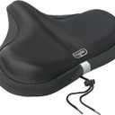 Wide Bike Seat Cover 13.5 x 10.5 Gel Padded Bicycle Cushion for YLG Saddle Anti-Slip, Medium Firm Support for Indoor & Outdoor Riding