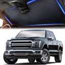 X-Large Truck Front Windshield Sun Shade (69" x 35")  280T Thickened Reflective Sunshade, Blocks 99% Heat & UV Rays, Foldable Windshield Sunshade Keeps Vehicle Interior Cool