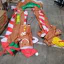 9.97 ft Inflatable Christmas Arch Outdoor Decoration Blow up Gingerbread Man Cookie House and Peppermint Decor with LED Lights Set for Indoor Outdoor Porch Door Garden Inflatable Xmas Arch Supplies 