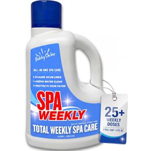 5-in-1 Weekly Hot Tub Chemicals, Spa Chemicals for Hot Tub, Clarifier, Cleaner & Conditioner for Spas & Inflatable Tubs, 3 L  BubbyShine