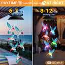 Hummingbird Solar Wind Chimes for Outside - AIONASA Color Changing LED Outdoor Solar Lights Waterproof Windchimes, Hanging Gifts for Mom Grandma Women, Home Garden Patio Yard Porch Decoration