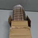 No Drill Cordless Bamboo Roman Shades, 32" W × 48" H, Driftwood