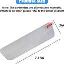 2 x 2PCS Car Rearview Mirror Film, Anti-Glare Auto Interior Rearview Mirrors Film, HD Clear Anti-scratch Car Protective Membrane, Vehicle Waterproof Mirror Accessories for Safe Driving