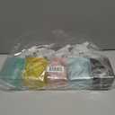 Youngever 5 Pack Empty Plastic Spray Bottles, Assorted Color Square Spray Bottles for Hair and Cleaning Solutions (12 Ounce)