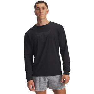 Under Armour Men's Project Rock Brahma Bull Long Sleeve, Black, Size: M