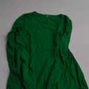 GEMBERA Womens Ribbed Long Sleeve Crewneck Casual Slim Basic Shirts Fitted Knit Tops (X-Large, Green)