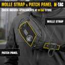 M-Tac Fanny Pack for Men - Small Companion Waist Pack - Tactical Style Belt Bag EDC (Black)