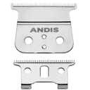 Andis 04850 GTX T-Outliner Stainless Steel Deep Tooth Replacement Blade for Trimmer, Carbon Steel Comfort Edge Blade - Zero Gapped - Polished (Pack of 1)