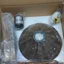 Wood Plug in Wall Sconces, Swing Arm Wall Lamp with Dimmable On Off Switch, Vintage Wall Mounted Light Fixture with Cord for Bedroom Nightstand Bedside Reading Lamp - Bulb Included