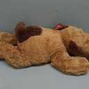 MaoGoLan Giant Dog Plush,31 inches Large Stuffed Animal Dog,Chocolate Brown Fluffy and Cuddly Stuffed Puppy Stuffed Animal Throw Pillow Toy Gift for Puppy Lover,Girls,Kids
