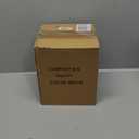 Vipush Bamboo Fiber Compost Bin with Lid Small Countertop Compost Bin Includes Charcoal Filter, Beige