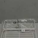 YASONIC Shower Caddy Adhesive, No Drill Bathroom Shower Organizers, with Removable Hooks, Rust Proof Shower Shelves, Wall-Mounted Shower Holder, White, 2 Pack