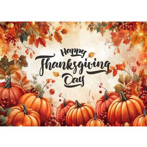 Dudaacvt 10x8FT Fall Backdrop Autumn Pumpkin Harvest Backdrops Thanksgiving Party Banner
