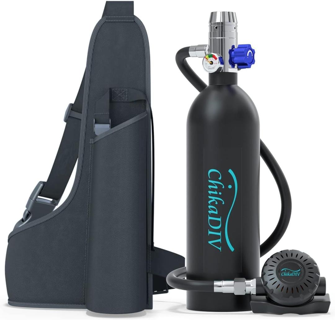 Mini Scuba Tank with 1L Capacity Lung TankDOT Certified Dive Portable Lungs for Snorkeling and Underwater Breathing