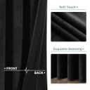 YURIHOME Navy Velvet Curtains 84 Inches for Bedroom, Thermal Insulated Blackout Curtains- Room Darkening Sun Blocking Rod Pocket Window Drapes for Living Room, 2 Panels, 42 x 84 Inches