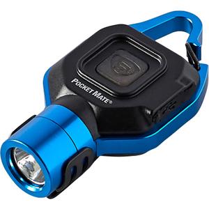 Streamlight 73302 Pocket Mate 325-Lumen Pocket Keychain/Clip-on USB Rechargeable Flashlight, Blue