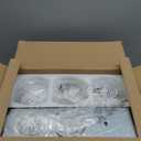 METWET Bathroom Light Fixtures, 3Light Brushed Gold Vanity Light, Modern Wall Sconces with Milk White Globe Glass Shade, Vanity Lighting Fixtures Over Mirror, VL195BGML3