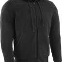 Milwaukee Leather MPM1788 Men's Black CE Approved Armored Riding Hoodie Sweater w/Aramid by DuPont Fibers (Large)