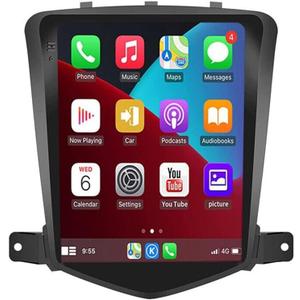 Double Din Car Stereo for 2009-2015 for Chevy Cruze 9.7 Inch HD Touch Screen Android 13 Car Audio Multimedia Receiver with CarPlay Android Auto GPS Radio Navigation Bluetooth Camera - 2+32G