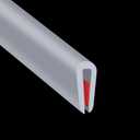 Rubber Edge Trim, Flexible Edge Trim for Sharp Edge, 1/16" U Channel Edge Protector, Self Adhesive Edge Guards for Car Doors and Sheet Metal Parts, 10Ft, Grey Color