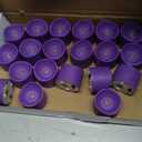 Homemory Purple Tea Lights Candles Battery Operated, 200+Hour Flameless Flickering Fake Electric LED Colored Tealights Candles for Party, Wedding, Halloween, Mardi Gras, Holiday Decor, 24-Pack