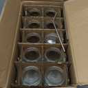 Ruckae 16oz 10 Pack Juice Bottles, Glass Bottles with Lids, Smoothie Cup Lids and Straws, Water Bottle Mason Jar Drinking Glasses for Juicing, Smoothies, Kombucha (Transparent)