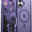 jaroco Magnetic for iPhone 17 Case, [Compatible with MagSafe][Military Grade Drop Protection][Heavy Duty Protection][Non-Slip][Shockproof] 2-Layer Durable Bumper Phone Case 6.3''-Dark Purple