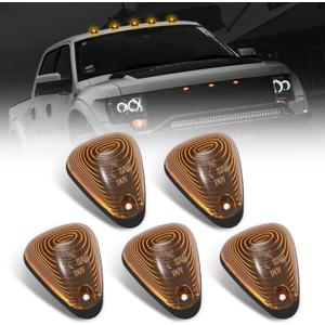 Amber LED Cab Clearance Lights,Rooftop Marker Running Light Compatible With Ford F150 F250 F350 F450 F550 1999-2016 Super Duty Pickup Trucks