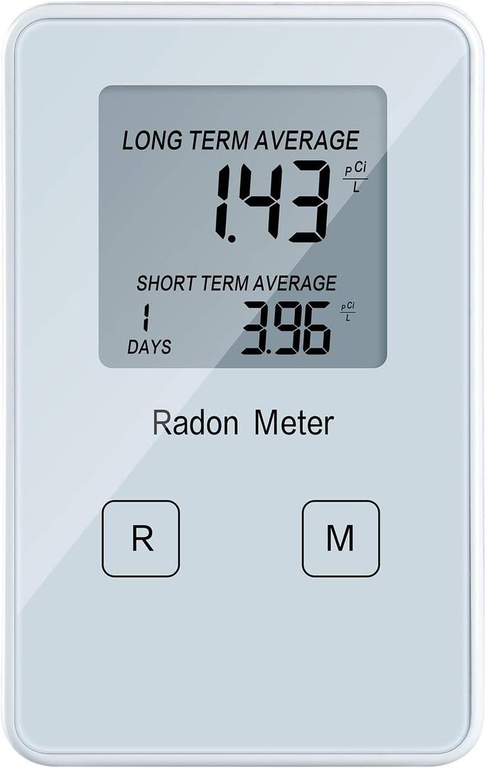 Funny Kitchen Home Radon Detector,Portable Radon Meter,Long and Short Term Monitor,Rechargeable Battery-Powered,Radon Test Kit