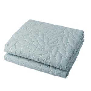 Reversible Bed Quilt Bedspread, Pillow cases and Coverlet Microfiber Thin Comforter -  110x120 In