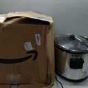 Hamilton Beach 10 Quart Slow Cooker with Folding Handles, Extra-Large Capacity, Serves 12+, Silver with Black Accents, R33190