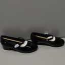 Stelle Tap Shoes for Girls Toddler PU Velcro Tap Dance Shoes for Toddler/ Little Kids/ Big Kids(Black, 9MT)