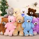 MorisMos Giant Teddy Bear Stuffed Animal 3 ft, 36 in Large Teddy Bear for Baby Shower Decor, Soft Big Stuffed Animal Plush Toy for Kid Birthday Christmas Girlfriend Valentines Gift,Beige/Cream