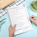 2 x Cleaning Planner, Cleaning Schedule and Checklist Organizing Planner Daily Weekly Monthly Yearly Checklist Schedule Notebook For Kids Adults Home, Family Tasks, List(White)