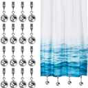 16 Pack Outdoor Curtain Weights, Flag Weights for Wind, Tablecloth Weights  Heavy Duty Drapery Weights for Patio, Balcony, Gazebo, Garden Parties, Camping Outdoor Events (Silver)