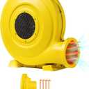 VEVOR Inflatable Blower, Dual-Power Bounce House Blower, 380W/590W/750W Pump Air Blower for Inflatables, Bouncy Castle Electric Fan for Bounce House, Waterslides