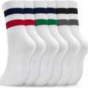Pilates Socks for Women Non Slip, Cotton Crew Grippy Yoga Socks with Grips for Maternity Hospital Workout, 3 Pairs
