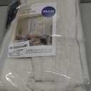 MIULEE Natural Pinch Pleated 100% Blackout Linen Curtains 90 Inch Length 2 Panels Set, Black Out Memory Trained Pleat Curtains Light Blocking Room Darkening Drapes for Bedroom Living Room Window