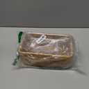 Rattan Tissue Box Cover Natural Woven Facial Napkin Holder Rectangular 10 x 6.1 x 4.1 Inch (Natural)