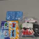 4 Floating Changing Color Light Up Bath Toy Car with Bath Book & Storage Bag, No Hole Realistic Car Bathtub Toys for Toddler Kid 18 month +, Bathroom Tub Pool Beach Swimming Party, Birthday Gift