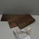 Floating Shelves Set of 3 Rustic Solid Wood Floating Shelf Wall Storage Shelves for Living Room, Bedroom, Bathroom, Kitchen Laundry, Office.no Drill Shelf.(Retro Color L+M+S)