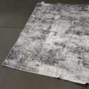 Living Room Area Rugs - 5x7 Abstract Large Soft Indoor Washable Rug Neutral Modern Low Pile Carpet for Bedroom Dining Room Farmhouse Home Office - Grey