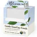 Sky Organics - Gentle Clean Face Towels (1-Pack) - 50 XL Single-Use Face Wipes - Ultra Soft & Dual Textured - Disposable Towel - Makeup Remover Wipes - Cruelty Free - Skin Care Tools - Self Care