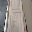 Household Essentials Ironing Board Cabinet, In-Wall Recessed Ironing Board Cabinet with Storage Shelves, Unfinished Wood, Oak