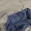 Homelike Moment Comforters Queen Size - Blue Duvet Insert Down Alternative Bed Queen Comforter, Lightweight Bedding Comforters Full Size Quilted Soft All Season Reversible Blue/Grey