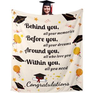 Dorm Room Essentials for Girls Guys, School Supplies, Back to School Blanket Gifts for Kids Students, Dorm Essentials, High School College Graduation Blanket for Her Him, Soft Throw Blanket 50"x60"
