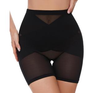SIMIYA Shapewear Tummy Control Body Shaper for Women Compression High Waist Trainer Black Large