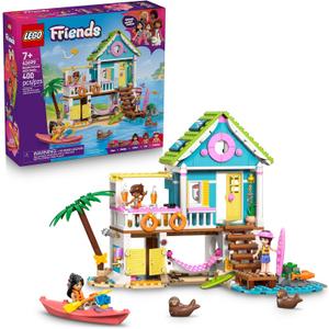 LEGO Friends Beach House with Seals Building Toy for Girls & Boys - Pretend Play Set for Kids, Ages 7+ - W/3 Minidolls, 2 Toy Animals, & Accessories - Gift Idea for Birthdays - 42699