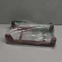 KAIU Vinyl Record Storage Holder - Solid Wood with Crystal Clear Acrylic Holder - Premium Design, Perfect 12" LPs or 7" Singles Display Unit - Stores and Supports up to 50 Albums (Vintage Brown)