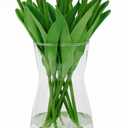 DARENYI Clear Glass Vase for Centerpieces, Home Decor, 8 inch Tall Large Opening Glass Flower Vase for Bouquet, Shelf, Centerpiece, Living Room, Office, Wedding or Gifts